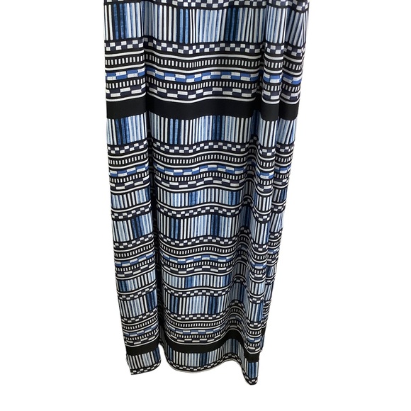 J. Crew Factory Navy Blue Halter Spaghetti Strap Sheath Maxi Dress - Picture 4 of 7